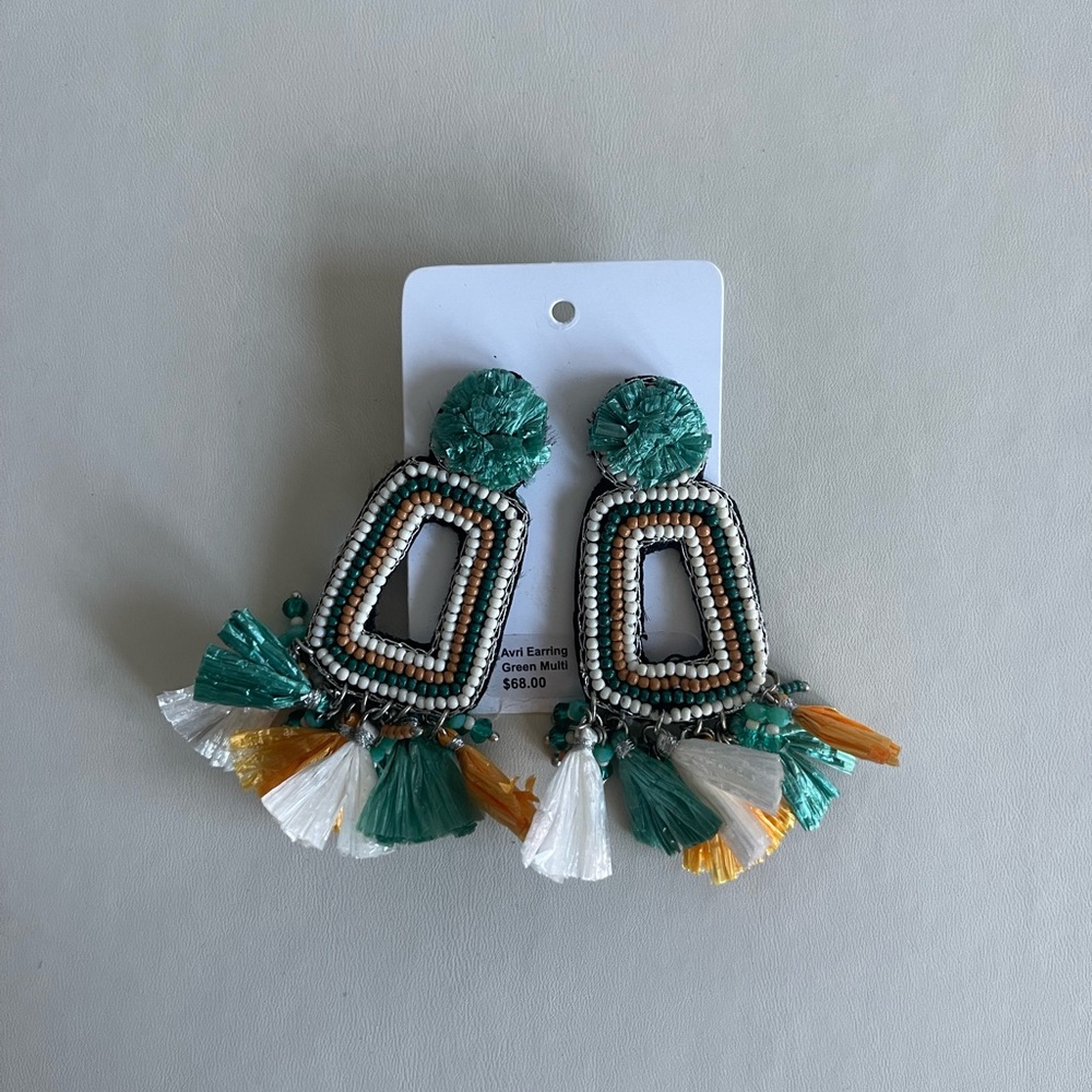 Green Multi Earrings